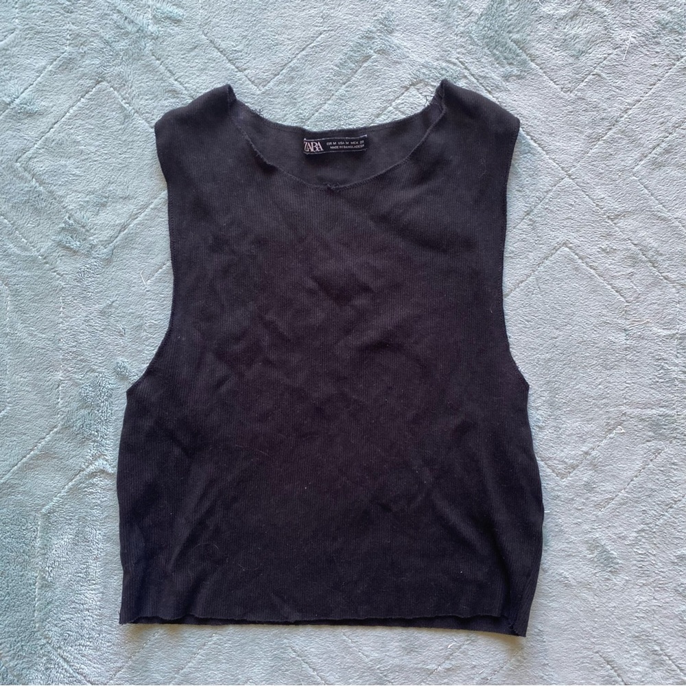 Zara Ribbed Tank Top